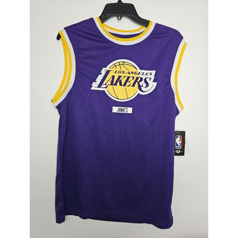 Los Angeles Lakers Lebron James #6 NBA Basketball Purple Jersey Sz Mens Small LA